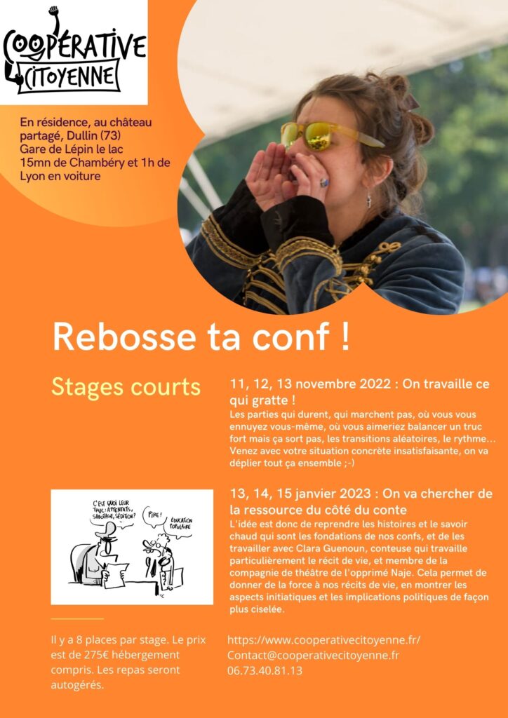 La Coopérative Ciyotenne - Stage "Rebosse ta conf !"